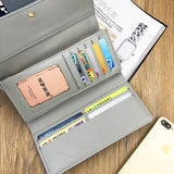 High Multicolor Ms. Leather Wallet Female Long Leather Purse