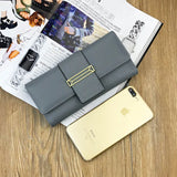 High Multicolor Ms. Leather Wallet Female Long Leather Purse