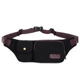 Men Casual Waist Bag Money Phone Belt Coffee Hip Bag Shoulder Pack