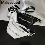 Arrival Women Waist Bag Chain Zipper Chest Wait Bags Female Travel Waist Pack