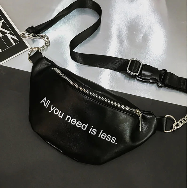 Arrival Women Waist Bag Chain Zipper Chest Wait Bags Female Travel Waist Pack