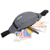 Canvas Waist Pack Bag Shoulder Fanny Pack Belt Bag Pouch