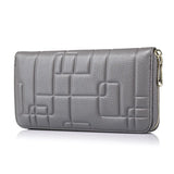 Women's Long Zipper Wallet Leather Handbag