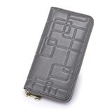 Women's Long Zipper Wallet Leather Handbag