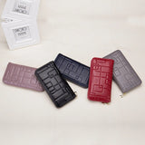 Women's Long Zipper Wallet Leather Handbag
