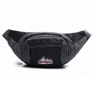 Nylon Waterproof Waist Bag with Multi-Pockets