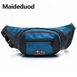 Nylon Waterproof Waist Bag with Multi-Pockets