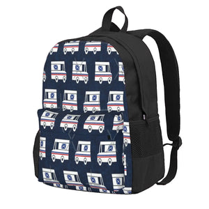 Mail Trucks Backpack for Men Women Children