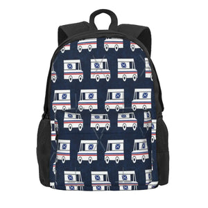Mail Trucks Backpack for Men Women Children