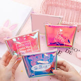 Makeup Bag Smooth Surface Letter Cosmetic Bag Purse Women Handbag