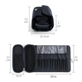 Women's Makeup Brush Bag Travel Organizer Waterproof Nylon Case