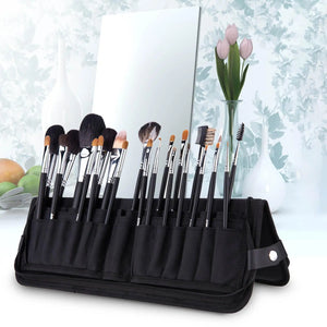 Makeup Brush Case Zipper Carrying Bag Brush Holder Organizer