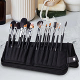 Makeup Brush Case Zipper Carrying Bag Brush Holder Organizer