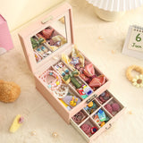 Children's Makeup Storage Box Pink Girl Bracelet Large Capacity