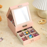 Children's Makeup Storage Box Pink Girl Bracelet Large Capacity