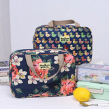Floral Print Makeup Case Travel Wash Bag Women Large-capacity Portable Storage