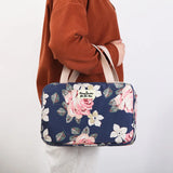 Floral Print Makeup Case Travel Wash Bag Women Large-capacity Portable Storage