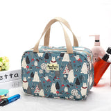 Floral Print Makeup Case Travel Wash Bag Women Large-capacity Portable Storage