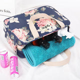 Floral Print Makeup Case Travel Wash Bag Women Large-capacity Portable Storage