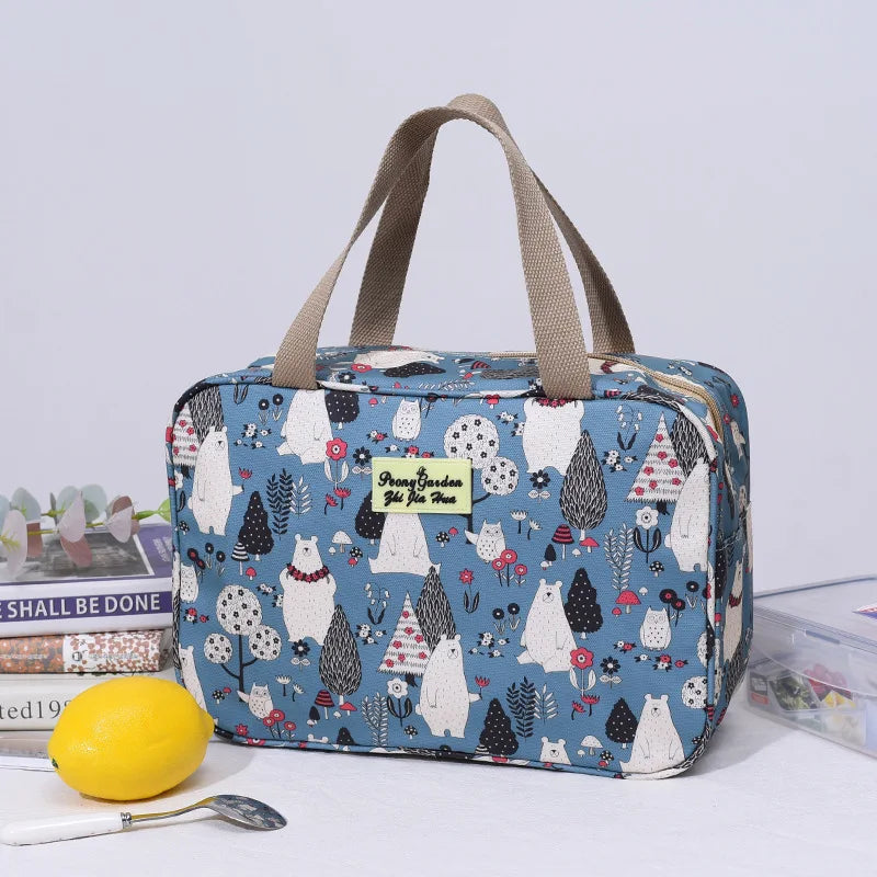 Floral Print Makeup Case Travel Wash Bag Women Large-capacity Portable Storage