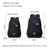 Male Business Bag Oxford Laptop Backpack Waterproof Multicolor