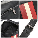 Men's Leather Hip Bag High Capacity Waist Chest Pack Pouch