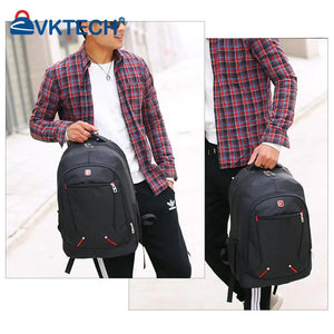 Multifunctional Zipper Laptop Rucksack Large Capacity School Bags