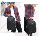 Multifunctional Zipper Laptop Rucksack Large Capacity School Bags