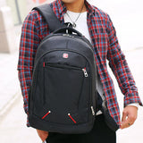 Multifunctional School Bag Zipper Large Capacity Computer Backpack