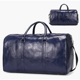 Men's Large Duffle PU Leather Travel Bag