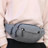Men Waist Bag Pack Casual Functional Money Phone Belt Bag Women Bag