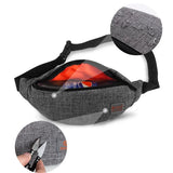 Canvas Hip Bag Waist Pack Fanny Pouch for Men and Women