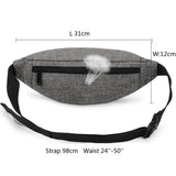 Canvas Waist Bag Pack for Men and Women