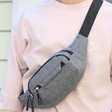 Men Waist Bag Pack Casual Functional Money Phone Belt Bag Women Bag