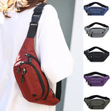 Men Waist Bag Pack Casual Functional Money Phone Belt Bag Women Bag