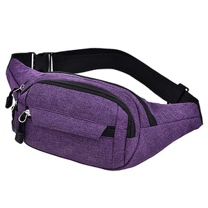 Men Waist Bag Pack Casual Functional Money Phone Belt Bag Women Bag