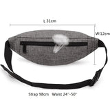 Canvas Hip Bag Waist Pack Fanny Pouch for Men and Women