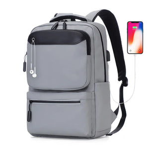 Male Anti-Theft Multifunction Backpack USB Charging Laptop Bag