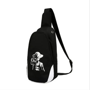 Luminous One Shoulder Bag USB Crossbody Strap Anti Theft Chest Bag