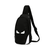 Luminous One Shoulder Bag USB Crossbody Strap Anti Theft Chest Bag