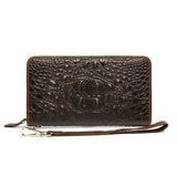 Crocodile Pattern Long Wallet - Male Leather Handbag Special Promotions