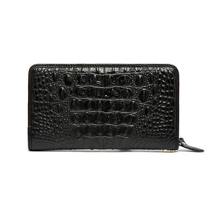 Crocodile Pattern Long Wallet - Male Leather Handbag Special Promotions