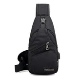 Men's Crossbody Bag USB Charging Anti Theft Chest Bag