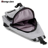 Men's USB Charging Crossbody Shoulder Bag