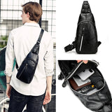 Male Shoulder Bags Crossbody Bags Men Anti Theft Chest Bag
