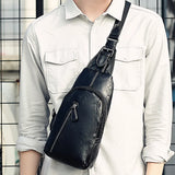 Male Shoulder Bags Crossbody Bags Men Anti Theft Chest Bag
