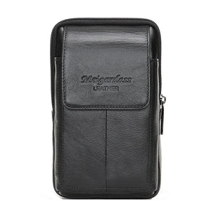 Men's Leather Waist Bag Hip Bum Fanny Pack Phone Pouch