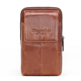 Men's Leather Waist Bag Hip Bum Fanny Pack Phone Pouch