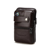 Men's Leather Travel Waist Bag Fanny Pack Messenger