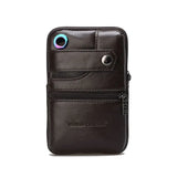 Men's Leather Travel Waist Bag Fanny Pack Messenger